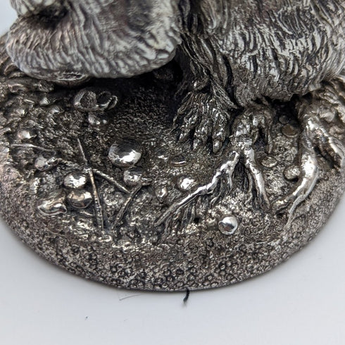 純銀松鼠雕塑 263 克高 8.5 厘米英國鄉村藝術家